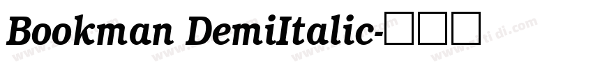 Bookman DemiItalic字体转换